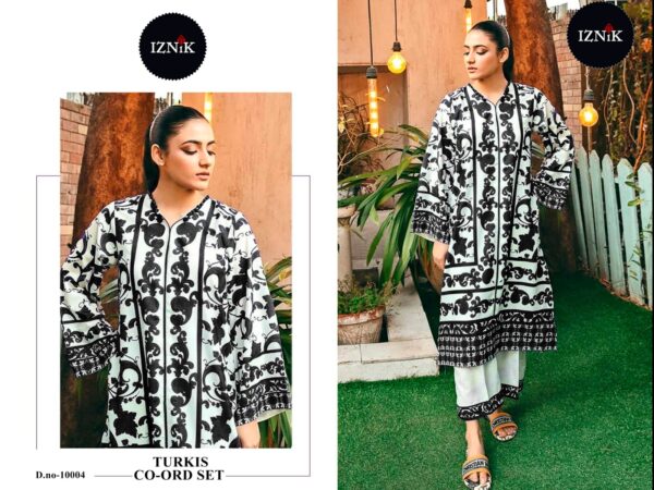 Noir Elegance – Turkish Black & White Co-ord Set (XL & XXL)