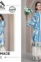 Turkey Imported Blue & White Digital Printed Co-ord Set | Premium Crepe | Flat 74% Off