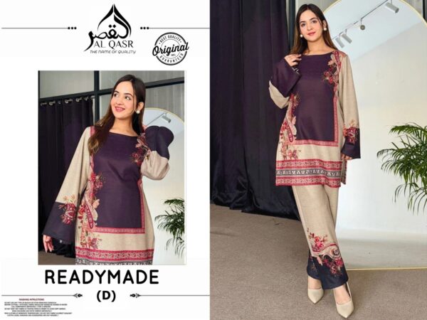 Turkey Imported Natural Crepe Digital Print Co-ord Set – Beige & Plum (XL & XXL) | Flat 75% Off - Image 2