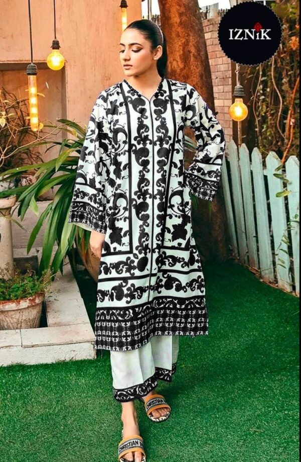 Noir Elegance – Turkish Black & White Co-ord Set (XL & XXL) - Image 3