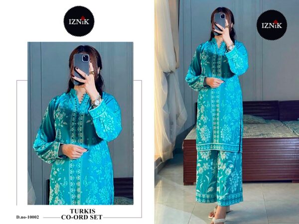 “Festive vibes + everyday comfort 💕 Turquoise Co-ord Set with Palazzo – Style that speaks elegance! 😍 - Image 3