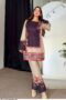 Turkey Imported Natural Crepe Digital Print Co-ord Set – Beige & Plum (XL & XXL) | Flat 75% Off