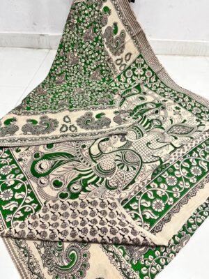 cotton silk kalamkari saree